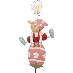 Clayre & Eef 5Y1223 Garden plug gnome 24x7x84 cm Pink