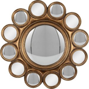 Clayre & Eef 62S285 Mirror Ø 45x2 cm Gold...