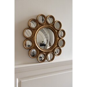 Clayre & Eef 62S285 Mirror Ø 45x2 cm Gold coloured