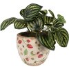 Clayre & Eef 6CE1634S Decoration Flowerpot Ø 13x11 cm Beige Red