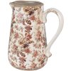 Clayre & Eef 6CE1651L Decoration Jug 21x15x23 cm Beige Pink