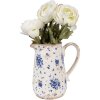 Clayre & Eef 6CE1660M Decoration Jug 16x12x18 cm Beige Blue