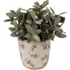 Clayre & Eef 6CE1669XS Decoration Flower Pot Ø 11x10 cm Beige Blue