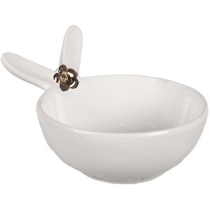 Clayre & Eef 6CE1675 Bowl 13x11x8 cm / 200 ml White