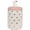 Clayre & Eef 6CE1680 Storage Pot Ø 12x23 cm Pink White