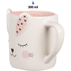 Clayre & Eef 6CE1682 Mug 12x8x10 cm / 300 ml White