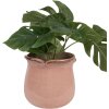 Clayre & Eef 6CE1714P Flower Pot Pink Ø 16x15 cm Ceramic Wavy Edge