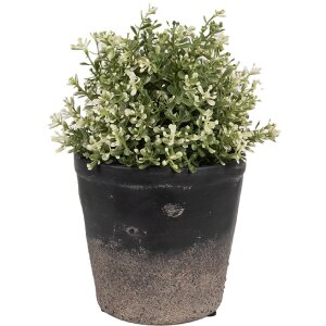 Clayre & Eef 6CE1719M Flower Pot Black Brown Ø...