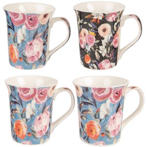 Clayre & Eef 6CEMS0048 Mug 4 pieces 12x 8x10 cm / 300...