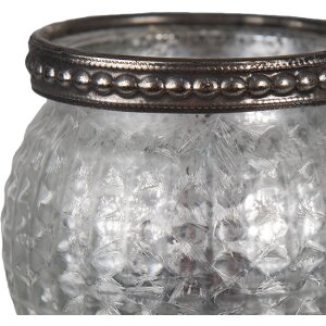 Clayre & Eef 6GL4377 Tealight holder silver Ø...