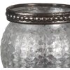 Clayre & Eef 6GL4377 Tealight holder silver Ø 7x6 cm