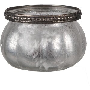 Clayre & Eef 6GL4379 Tealight Holder Silver Coloured...