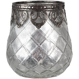 Clayre & Eef 6GL4383 Tealight holder silver Ø...