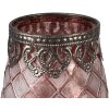 Clayre & Eef 6GL4384 Tealight Holder Pink Ø 9x11 cm Elegant Design