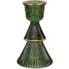 Clayre & Eef 6GL4396GR Candlestick Ø 6x10 cm Green