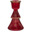 Clayre & Eef 6GL4396R Candlestick Ø 6x10 cm Red