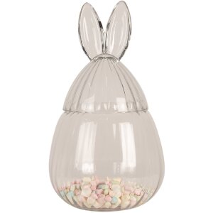 Clayre & Eef 6GL4397 Storage jar with lid Ø 20x34 cm Transparent