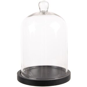 Clayre & Eef 6GL4485 Glass Bell Jar Transparent Brown...