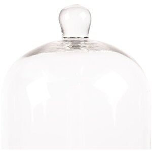 Clayre & Eef 6GL4485 Glass Bell Jar Transparent Brown...