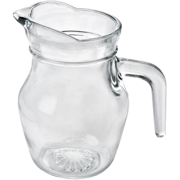 Clayre & Eef 6GL4871 Carafe Glass Transparent 500 ml 14x9x13 cm