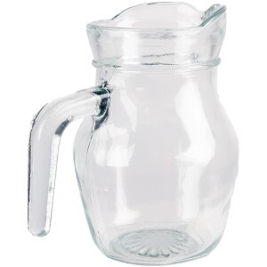 Clayre & Eef 6GL4871 Carafe Glass Transparent 500 ml 14x9x13 cm