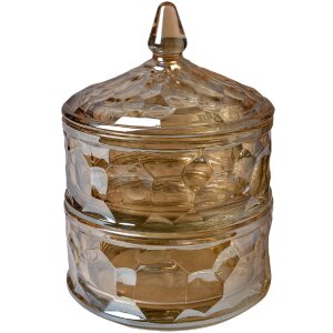 Clayre & Eef 6GL4875 Storage Jar with Lid Brown...