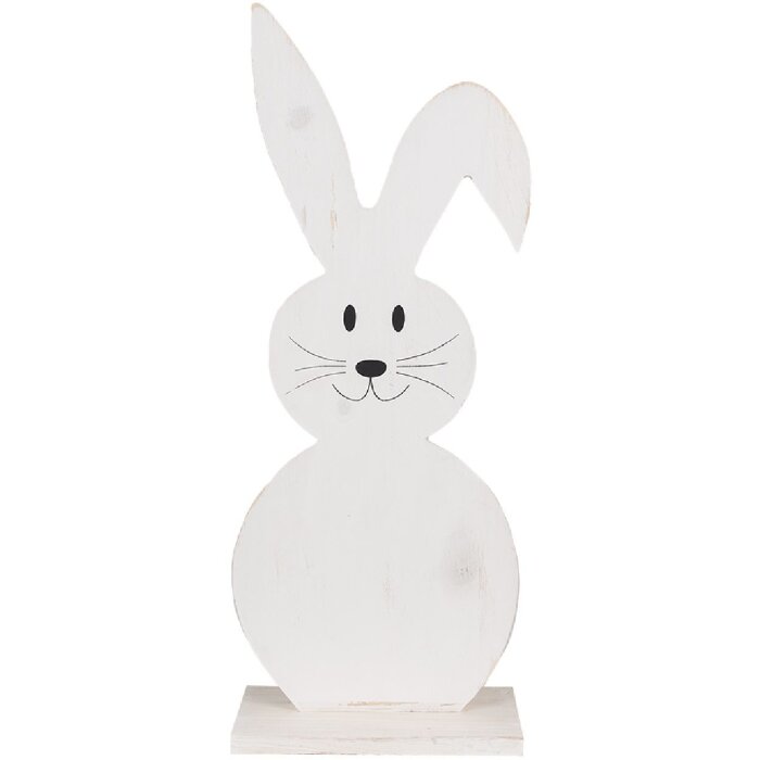 Clayre & Eef 6H2326 Decorative Rabbit White 10x5x26 cm