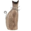 Clayre & Eef 6H2330 Decorative Cat Brown 14x7x26 cm