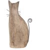 Clayre & Eef 6H2330 Decorative Cat Brown 14x7x26 cm