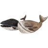 Clayre & Eef 6H2349 Decorative Whale 36x15x23 cm Black White