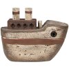 Clayre & Eef 6H2352 Decorative boat 15x6x12 cm Beige Brown - Maritime flair