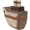 Clayre & Eef 6H2352 Decorative boat 15x6x12 cm Beige Brown - Maritime flair