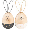 Clayre & Eef 6H2382 Decorative Rabbit Brown Ø 6x14 cm