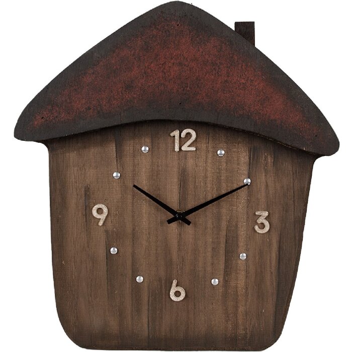 Clayre & Eef 6KL0820 Wall Clock Brown 37x4x40 cm 1xAA