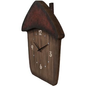 Clayre & Eef 6KL0820 Wall Clock Brown 37x4x40 cm 1xAA