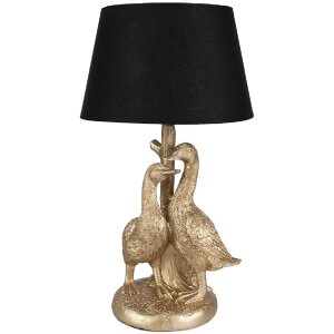 Clayre & Eef 6LMC0080 Table Lamp Geese Gold Coloured...