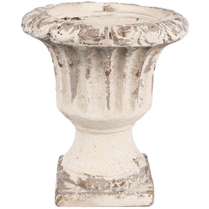 Clayre & Eef 6MG0028 Flower Pot Beige Ø 18x20 cm Decoration