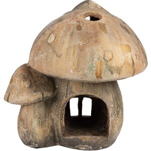 Clayre & Eef 6MG0037 Decorative Mushroom Brown 34x29x35 cm