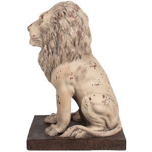 Clayre & Eef 6MG0043 Baroque Lion Decoration Beige 30x23x45 cm