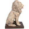 Clayre & Eef 6MG0043 Baroque Lion Decoration Beige 30x23x45 cm