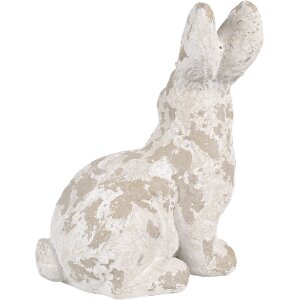 Clayre & Eef 6MG0044 Decoration Rabbit 29x19x39 cm White Beige