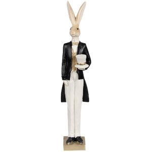 Clayre & Eef 6PR4002 Decorative Rabbit Beige Black...