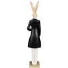 Clayre & Eef 6PR4002 Decorative Rabbit Beige Black 7x6x32 cm Cylinder