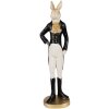 Clayre & Eef 6PR4005 Decorative Rabbit Beige Black 5x4x20 cm