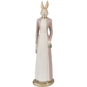 Clayre & Eef 6PR4007 Decorative Rabbit Beige Pink...