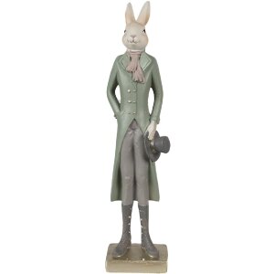 Clayre & Eef 6PR4008 Decorative Rabbit Beige Green...