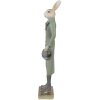 Clayre & Eef 6PR4008 Decorative Rabbit Beige Green 9x7x36 cm