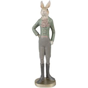 Clayre & Eef 6PR4009 Decorative Rabbit Beige Green...