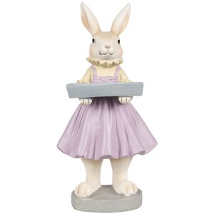 Clayre & Eef 6PR4011 Decorative Rabbit Brown Purple...