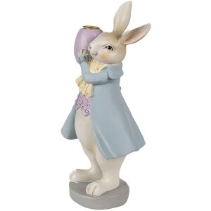 Clayre & Eef 6PR4013 Candle Holder Rabbit Beige Blue...